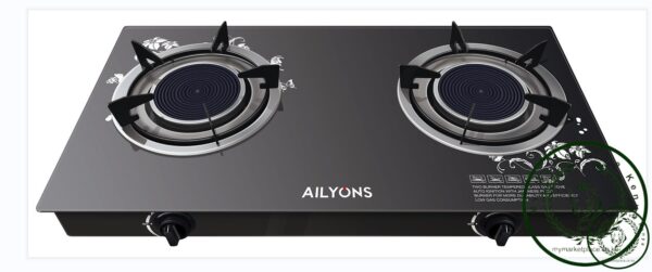 Ailyons GS0051 2 Burner Glass Top