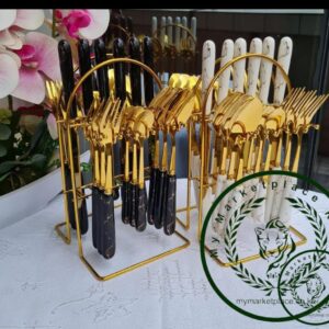 ceramic spoons, forks