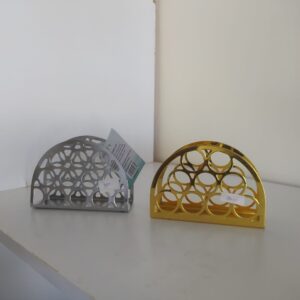 Non rust metallic serviette holders