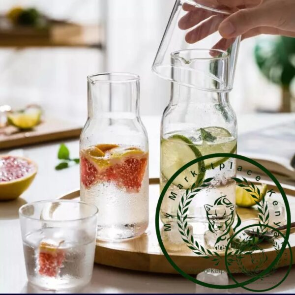 Bedside night water bottle with Glass