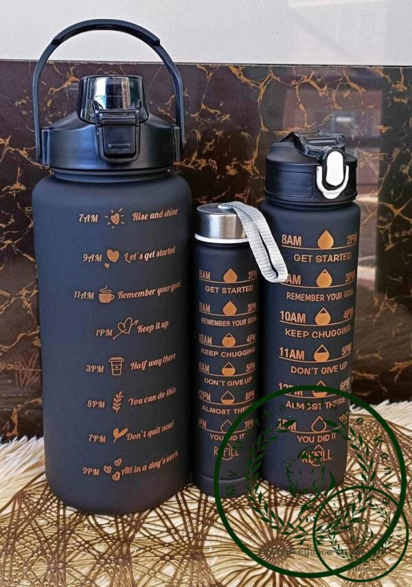 3 in 1 water bottle set