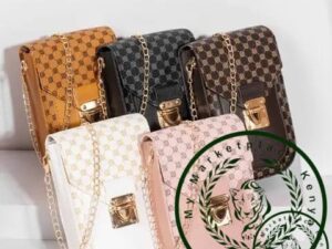 Geometric pattern phone bag/ cross body bag