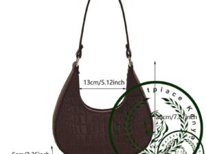 Candy color Crescent Underarm Bag