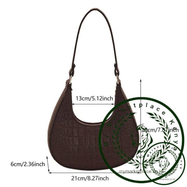 Candy color Crescent Underarm Bag