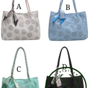 Elegan floral tote bag/ luxury rectangular bag