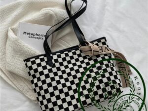 Women's plaid leather handbags