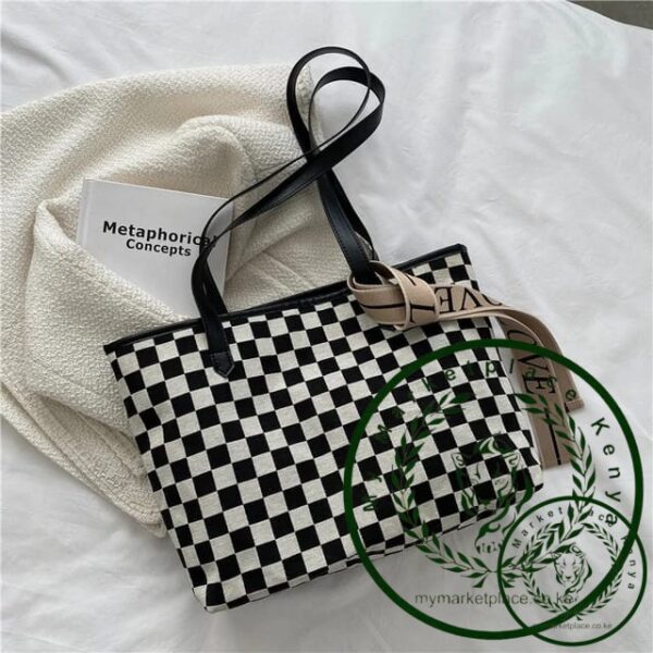 Women's plaid leather handbags