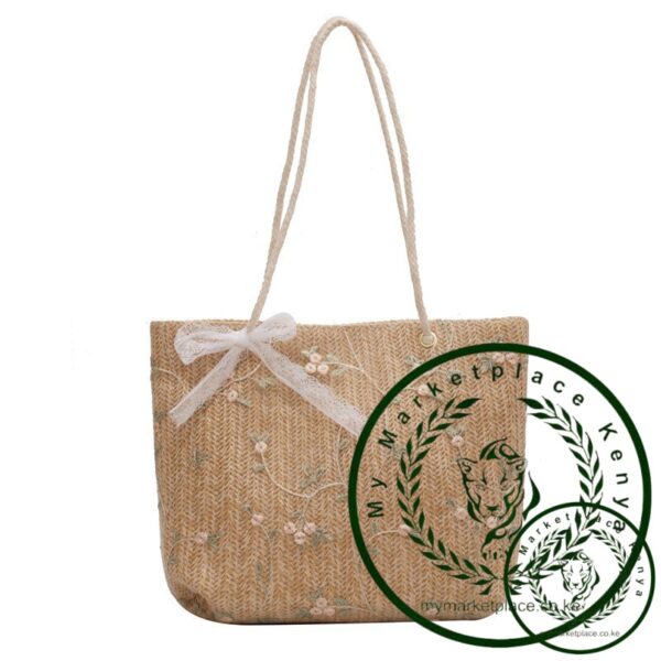 LUXURY STRAW BRAIDED WOMEN HANDBAG