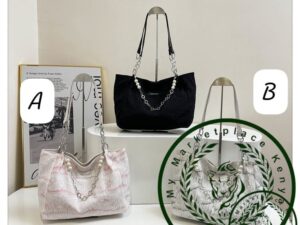 Fashion pearl hand/tote bag
