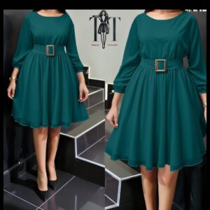 dresses round neck