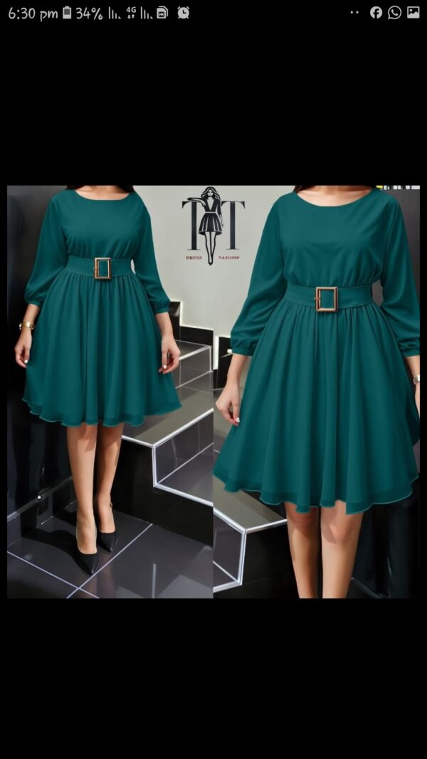 dresses round neck