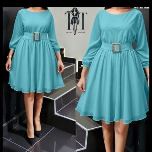 dresses round neck
