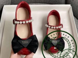Wetlook Bowtie doll shoes