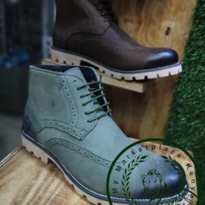 Leather boots