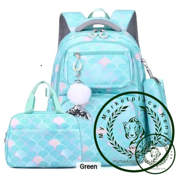 3in1 High quality fabric school bag