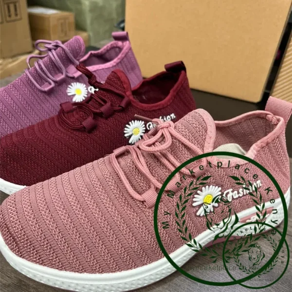 Women Sneakers Autumn New Trendy Mesh Casual Sports Running Shoes Wholesale Comfortable Lightweight Breathable Fashion Sneakers - Image 5