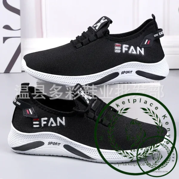 Spring White Casual Shoes Breathable Non-slip Walking Sneakers Men Shoes Outdoor 2024 Comfortable Fashion Lace Up Running Shoes - Image 2