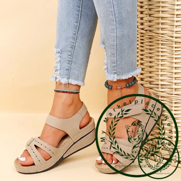 Summer Women Sandals Vintage Roman Sandals Female Fashion Non Slip Beach Shoes Open Toe Walking Women Shoes zapatos para mujeres