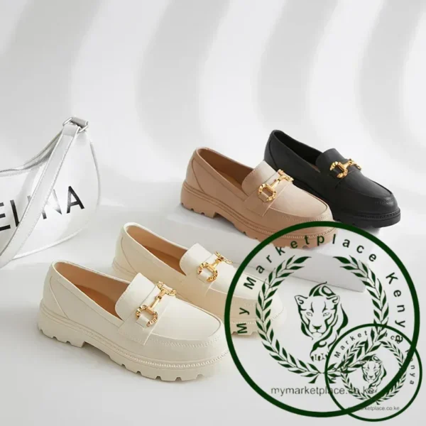Women Loafers Autumn New Platform Heels British Style Lolita Low Heel Mary Jane Jk Uniform Shoes Leisure Daily Commuting Shoes