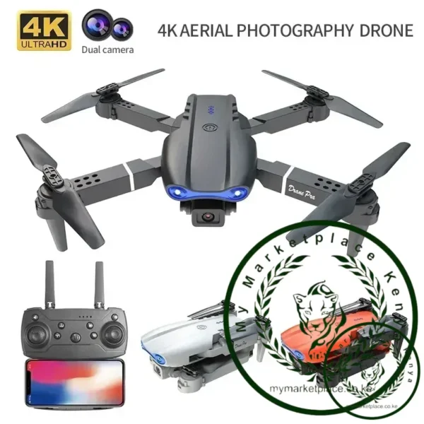 E99Pro RC Drone 4K Professinal With 1080P Wide Angle HD Camera Foldable Helicopter WIFI FPV Height Hold Gift Toy - Image 6