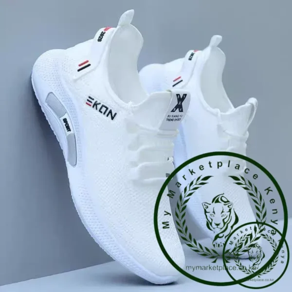 Spring White Casual Shoes Breathable Non-slip Walking Sneakers Men Shoes Outdoor 2024 Comfortable Fashion Lace Up Running Shoes - Image 4