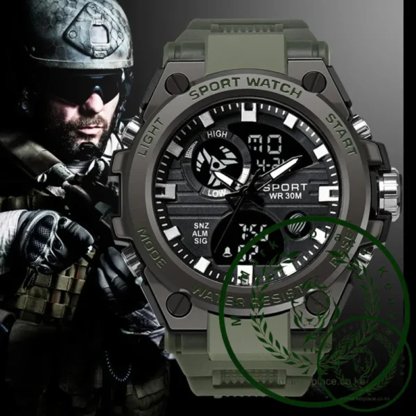 ACHENGY F Style Men Multifunctional Sports Watch Men's Dual Display Waterproof Electronic Wristwatch Relogio Masculino - Image 2