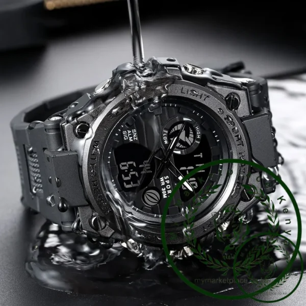 ACHENGY F Style Men Multifunctional Sports Watch Men's Dual Display Waterproof Electronic Wristwatch Relogio Masculino - Image 4