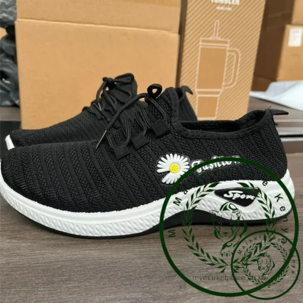 Women Sneakers Autumn New Trendy Mesh Casual Sports Running Shoes Wholesale Comfortable Lightweight Breathable Fashion Sneakers - Image 4