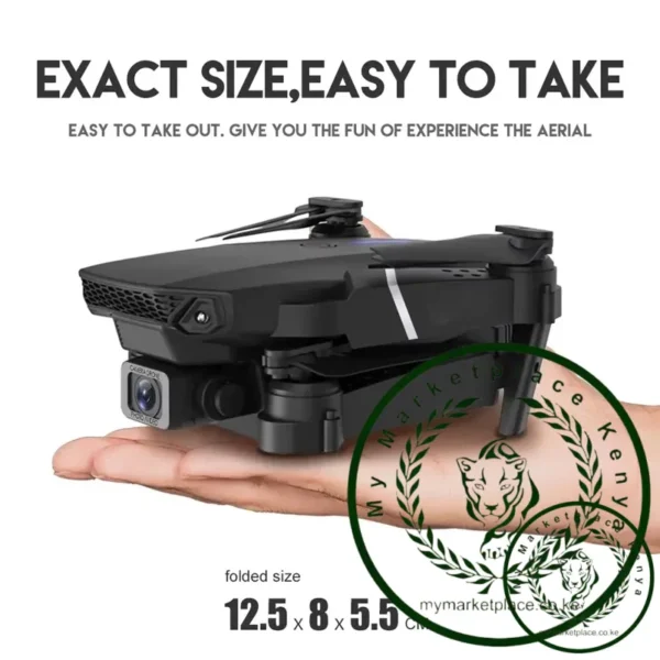 E88 Drone HD Dual Camera WIFI Connection Aerial Photography Drone Height Quadcopter Christmas Halloween Gift - Image 3