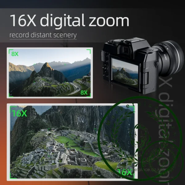 G-Anica Compact Digital Photography Camera4K Wireless Network Camera Retro Vlog Recorder YouTube 48MP Camera 3"flip Screen - Image 3