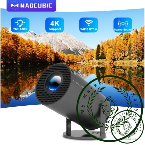 Magcubic Projector Android11 4K 1280*720P HY300 Pro Dual Wifi 260ANSI 180 Flexible BT5.0 Cinema Outdoor Portable Projetor