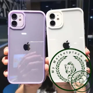 Cute Colour Clear Silicone Case For iPhone 15 14 13 12 11 Pro Max Mini XR X Xs 7 8 6 6s Plus Simple Shockproof Back Cover Case