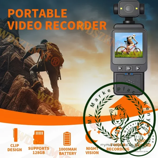 Wifi MINI Camera Digital Video Mini 1080P Portable Handheld Law Enforcement Recorder 180° Rotatable Lens Outdoor Sports Camera - Image 2