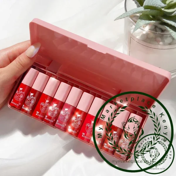 Mini 10 Colors Liquid Lip Gloss Waterproof Non-stick Lasting Velvet Matte Lipstick Lip Gloss Cosmetic