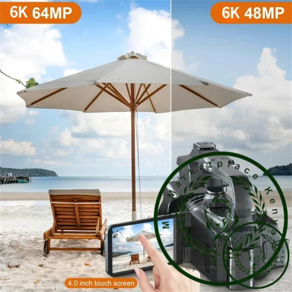 6K Professional Video Camera for Photography 18X Digital Zoom Night Vision Vlogging Camera 64MP WiFi Livestream Webcam Camcorder - Image 3