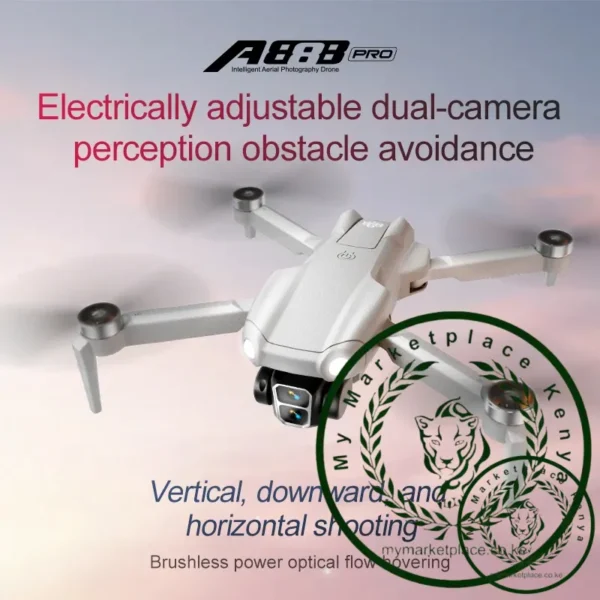 New A888 PRO Aerial Photography Drone Brushless Motor | Optical Flow Positioning | 360° Adjustable Camera | Remote Control - Image 2