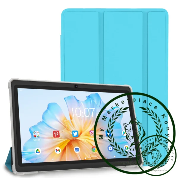 Pritom 7 Inch Tablet PC, Android 13 Quad Core, 4GB(2+2GB Virtual) RAM 32GB ROM, WiFi, Dual Camera, USB C, with Leather Case