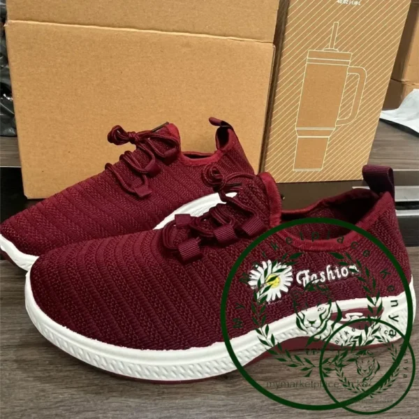 Women Sneakers Autumn New Trendy Mesh Casual Sports Running Shoes Wholesale Comfortable Lightweight Breathable Fashion Sneakers - Image 6