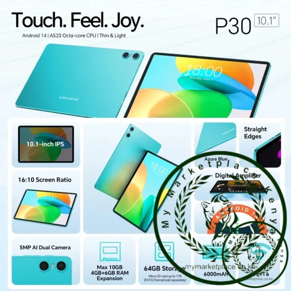 Teclast P30 Android 14 Tablet 10.1 inch IPS A523 Octa-core Max 10GB RAM 64GB ROM Tablets PC 3.5mm Jack TÜV Rheinland Certified - Image 2