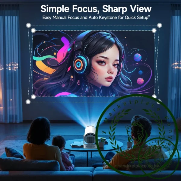 Magcubic 4K Android 11 Portable Projector 8000 Lumens WiFi 6 BT5.4 Outdoor Theater 5W HiFi Speaker 720P HD Supported HY300 Pro+ - Image 3