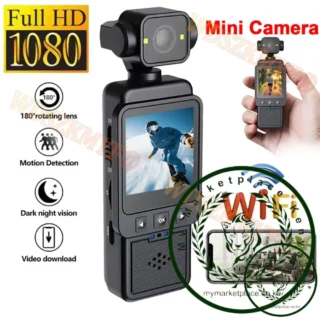 Wifi MINI Camera Digital Video Mini 1080P Portable Handheld Law Enforcement Recorder 180° Rotatable Lens Outdoor Sports Camera