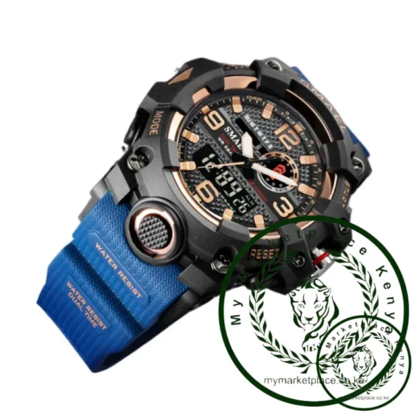SMAELSmael Waterproof Trendy Fashion Electronic Watch for Men Students Alarm Clock Luminous Multifunctional Electronic Watch - Image 2