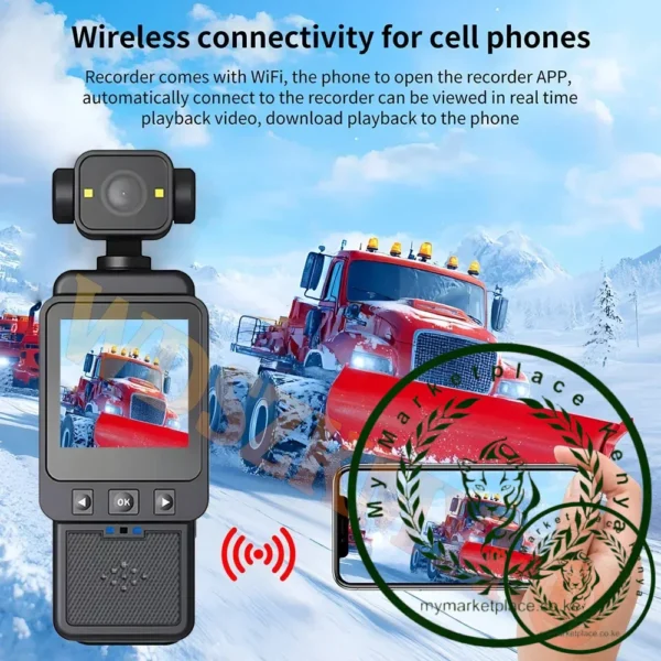 Wifi MINI Camera Digital Video Mini 1080P Portable Handheld Law Enforcement Recorder 180° Rotatable Lens Outdoor Sports Camera - Image 5