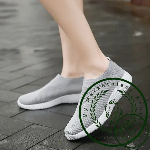 Women Vulcanized Shoes High Quality Women Sneakers Slip On Flats Shoes Women Loafers Plus Size 42 Walking Flat - Image 3