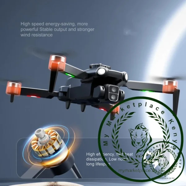 RC Drone 4K Dual Camera 4 Sided Obstacle Avoidance Optical Positioning WiFi Remote Control Quadcopter RC Drone - Image 4