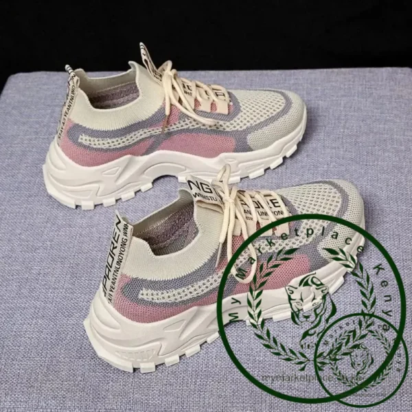 2025 Sneakers Women Platform Flat Shoes Woman Shoes Green Casual Trainers Ladies Chunky Sneakers Women Shoes