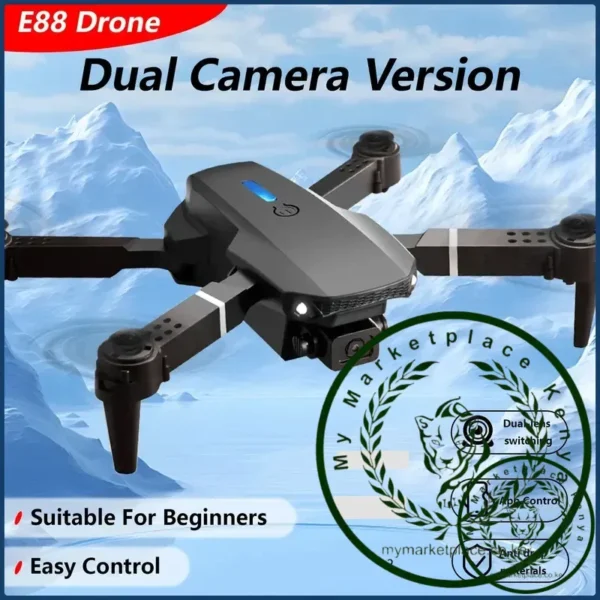 E88 Drone HD Dual Camera WIFI Connection Aerial Photography Drone Height Quadcopter Christmas Halloween Gift