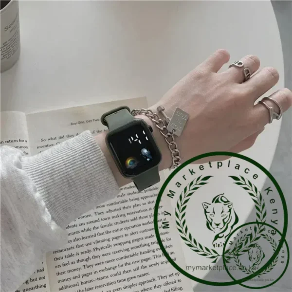 Fashion LED Sports Watches Digital Watch Men Pink Electronic Wristwatches Casual Silicone Montre Femme Relojs Para Mujer - Image 5