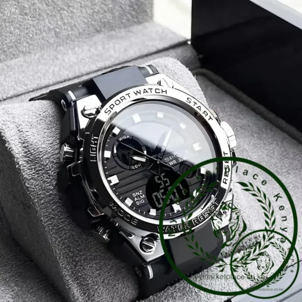 ACHENGY F Style Men Multifunctional Sports Watch Men's Dual Display Waterproof Electronic Wristwatch Relogio Masculino