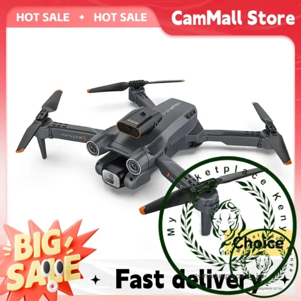 Drone P12 Mini Drone Folding Professional 4K HD Drone With Camera Helicopter Dual Camera Remote Contorl RC Quadcopter Toys Gifts
